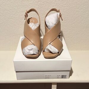 Calvin Klein Tan Wedge Sandals